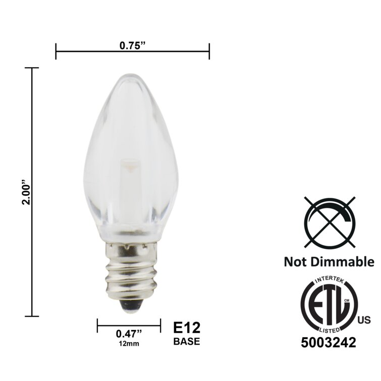 10 watt candelabra store base bulb